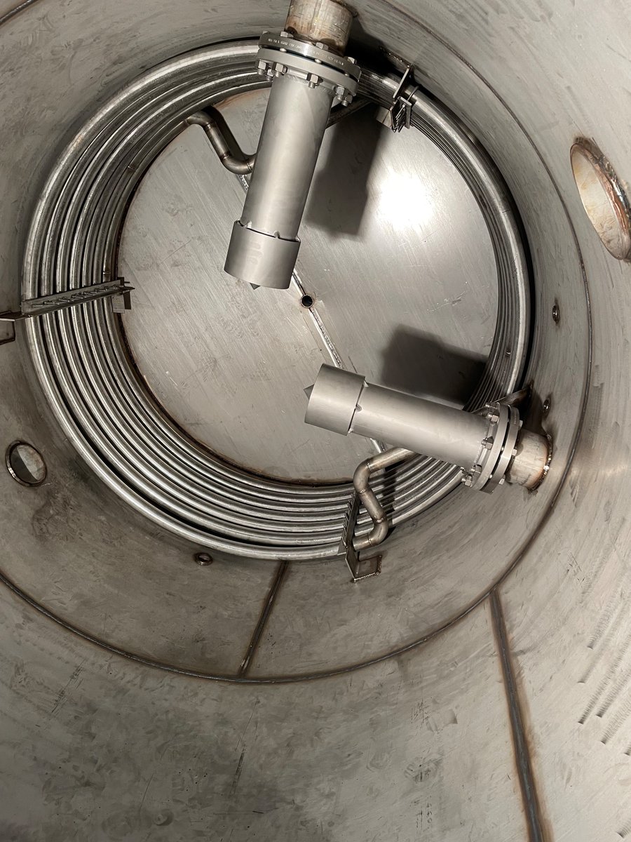 tank_mass's tweet photo. Mass Tank recently completed this complex stainless steel condensate tank for use in a boiler system. The tank included steam coils, sparge tubes, insulation, ladder and OSHA safety railings. Give us a call at 508-947-8826 to learn more about how we can support your tank needs! https://t.co/J6aHMLkGsq