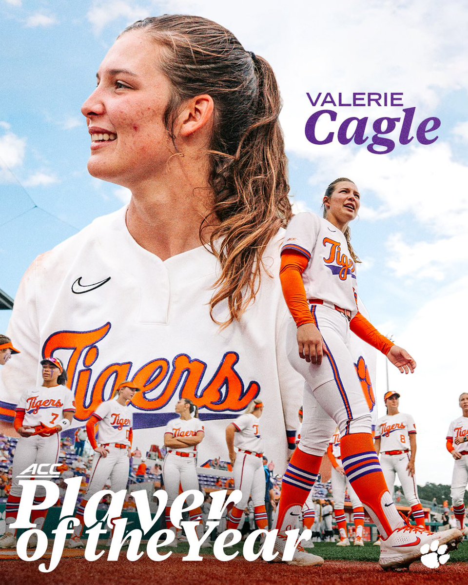clemsonsoftball's tweet photo. 🚨 @Val_Cagle is the …

2023 ACC Player of the Year!

For the second time in her career, Cagle is the ACC Player of the Year 👏

DETAILS - https://t.co/CYCe1j8Knk https://t.co/lWstSQazPl