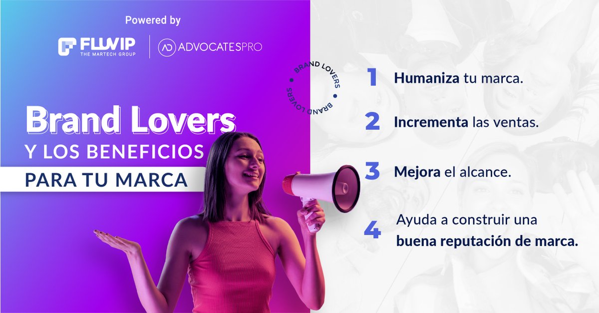 Convierte a tus clientes en Brand Lovers y potencia tu marca: Humaniza tu marca, aumenta las #ventas, mejora el #alcance y construye una buena reputación de #marca.

entra ya a FLUVIP.com

#BrandLovers #MarketingDigital #CalidadDeProducto #PotenciaTuMarca 🚀👍
