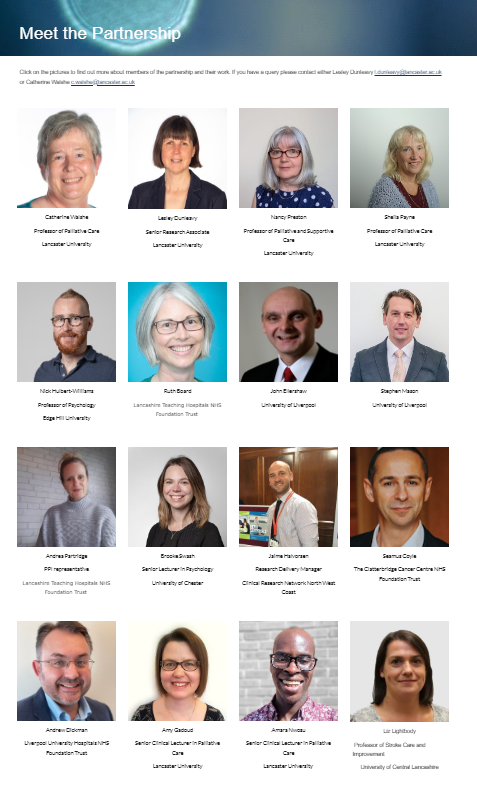 🎉We're delighted that our partnership has been shortlisted for the #NWCAwards in the research collaboration of the year category. So excited! #hpm #hapc #palliativecare