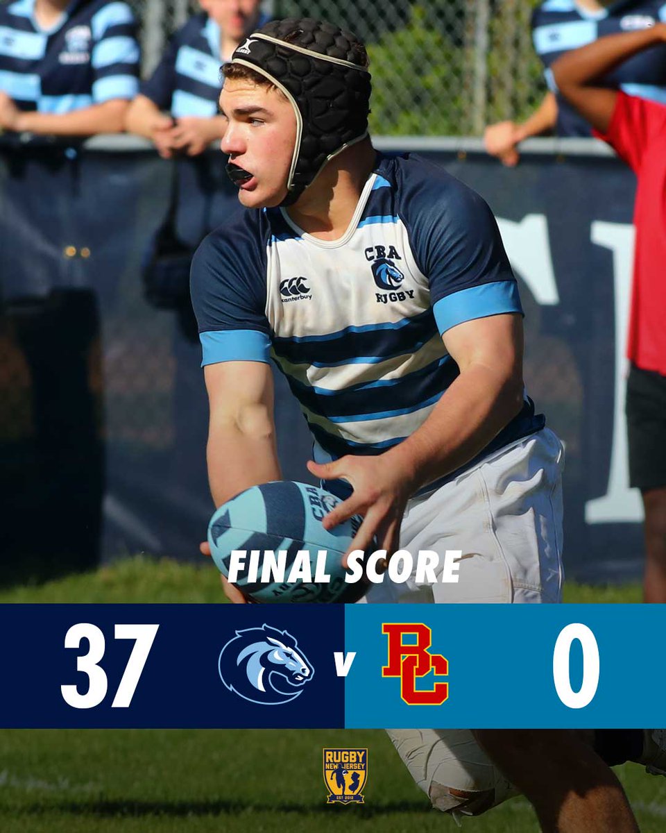 CBARugby's tweet photo. Monday's historic first Varsity Rugby game between CBA and Bergen Catholic ended with a 37-0 win to the Colts with tries from Ben Tortorici, Nate Ryan (2), TJ Meehan, Nate Galinski, Tommy Prestininzi, and Dan Dinnell, with one conversion by TJ Meehan. @CBAColts https://t.co/0OM0OKRNC0