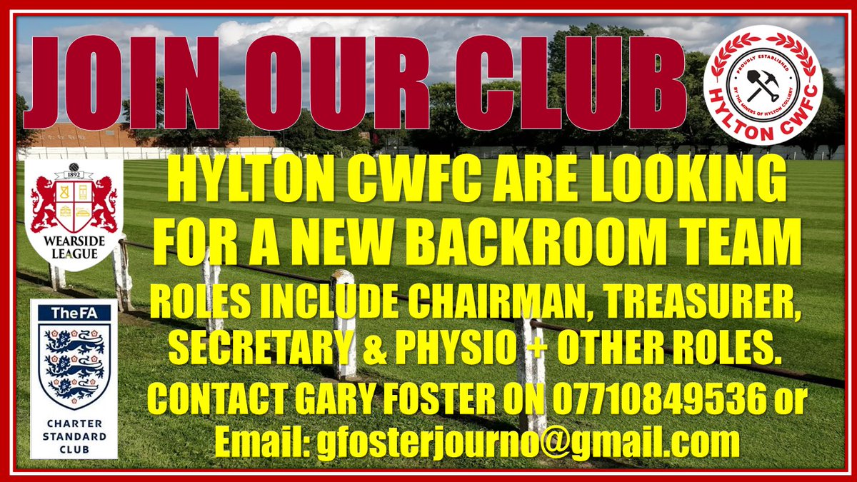 HyltonCWFC's tweet photo. Get in touch if you are interested please. https://t.co/lECDY32NjK