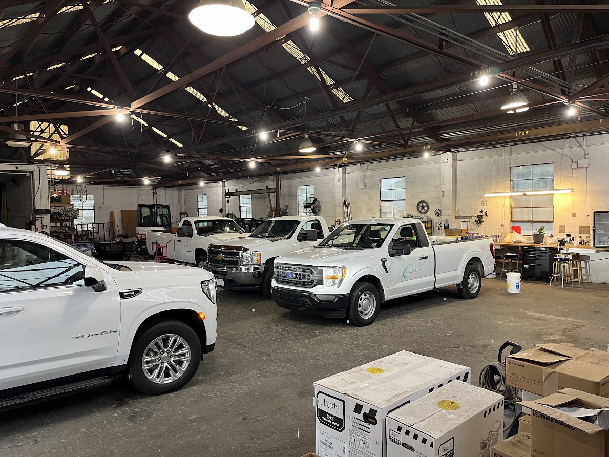 Our fleet of service trucks are always on standby, ready to help our clients keep their pools in tip-top shape! #poolservice #poolmaintenance #poolbuilder #poolcompany