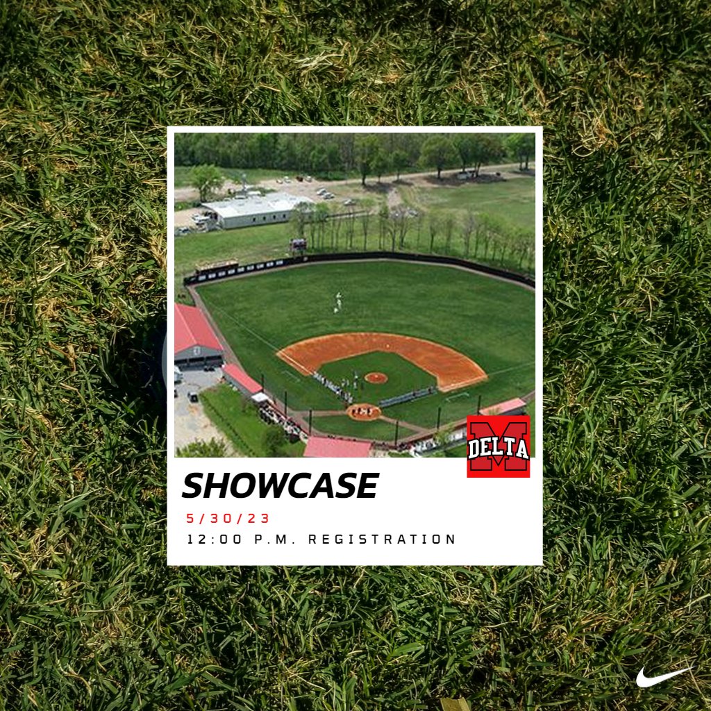 MDCC Baseball (@trojanbb) on Twitter photo 🚨 Date Change🚨
Showcase: Tuesday, May 30th
Registration: 12:00 P.M.
Location: Jimmy Bellipanni Baseball Complex
Moorhead, MS
Pro-style workout
Cost: $75
High-School Players &Transfers welcomed
For more information, contact Coach Milligan via email at tmilligan@msdelta.edu 🚨 Date Change🚨
Showcase: Tuesday, May 30th
Registration: 12:00 P.M.
Location: Jimmy Bellipanni Baseball Complex
Moorhead, MS
Pro-style workout
Cost: $75
High-School Players &Transfers welcomed
For more information, contact Coach Milligan via email at tmilligan@msdelta.edu