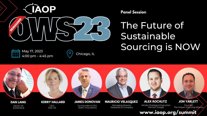 SutherlandCorp's tweet photo. Listen to our SVP Dan Lang at the @IAOP #OWS23 Reimagined panel discussion to get a global perspective on how you can scale up #ImpactSourcing. https://t.co/BxvWHJcuwQ