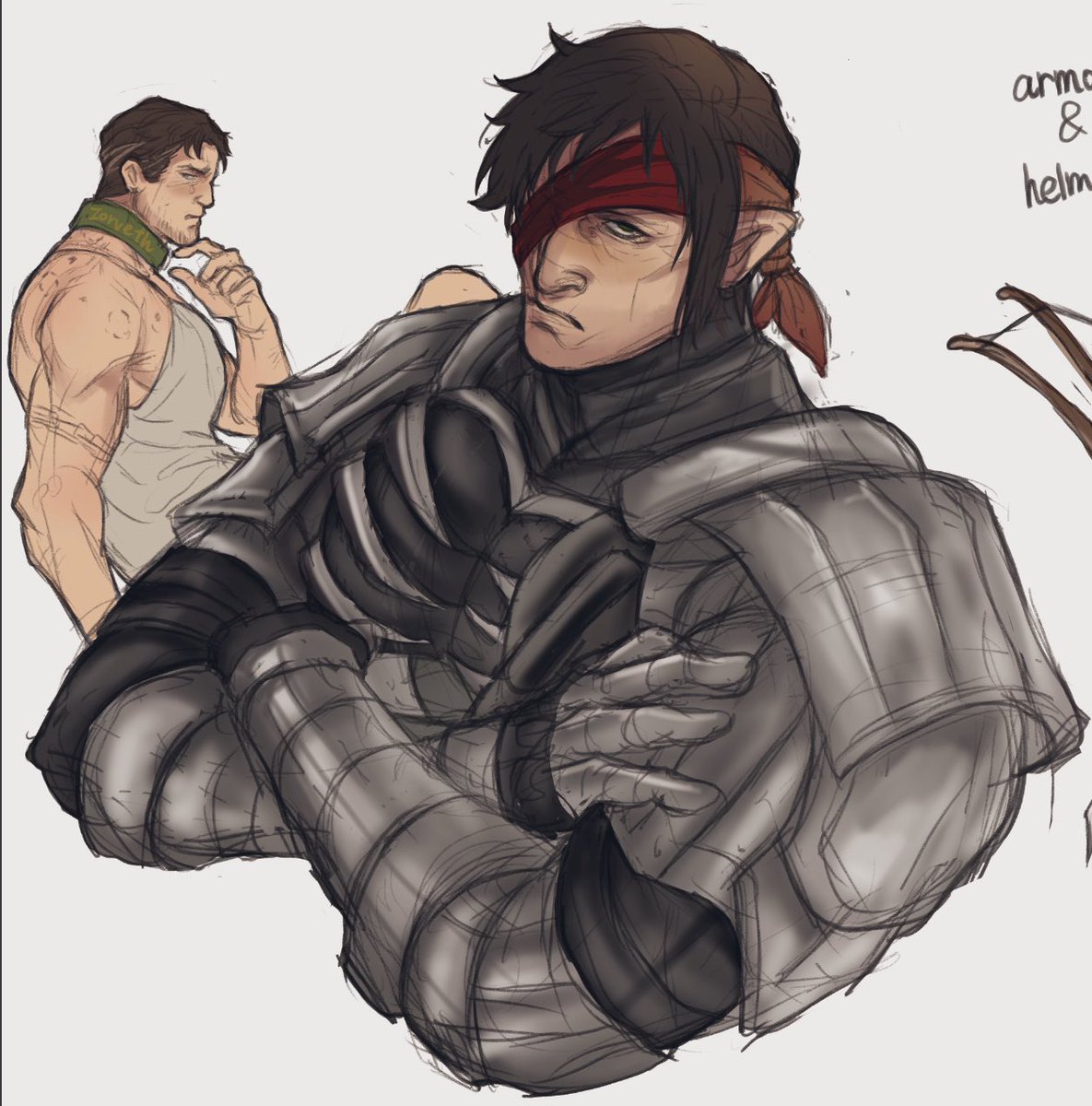CHAMOIOROCHE's tweet photo. 🐿⚜️
Wild Hunt 
Aen Elle Iorveth AU
In fact, I just want to add something.
MORE MORE MORE😂 https://t.co/Grhsy0oPE4