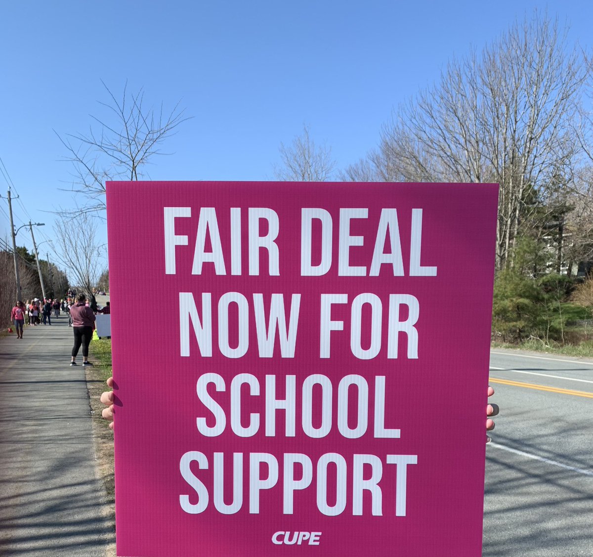 LeeSomers62's tweet photo. #CUPE 5047 #underpaid # undervalued #understaffed 
1 of Strike https://t.co/LJaYFo0ija