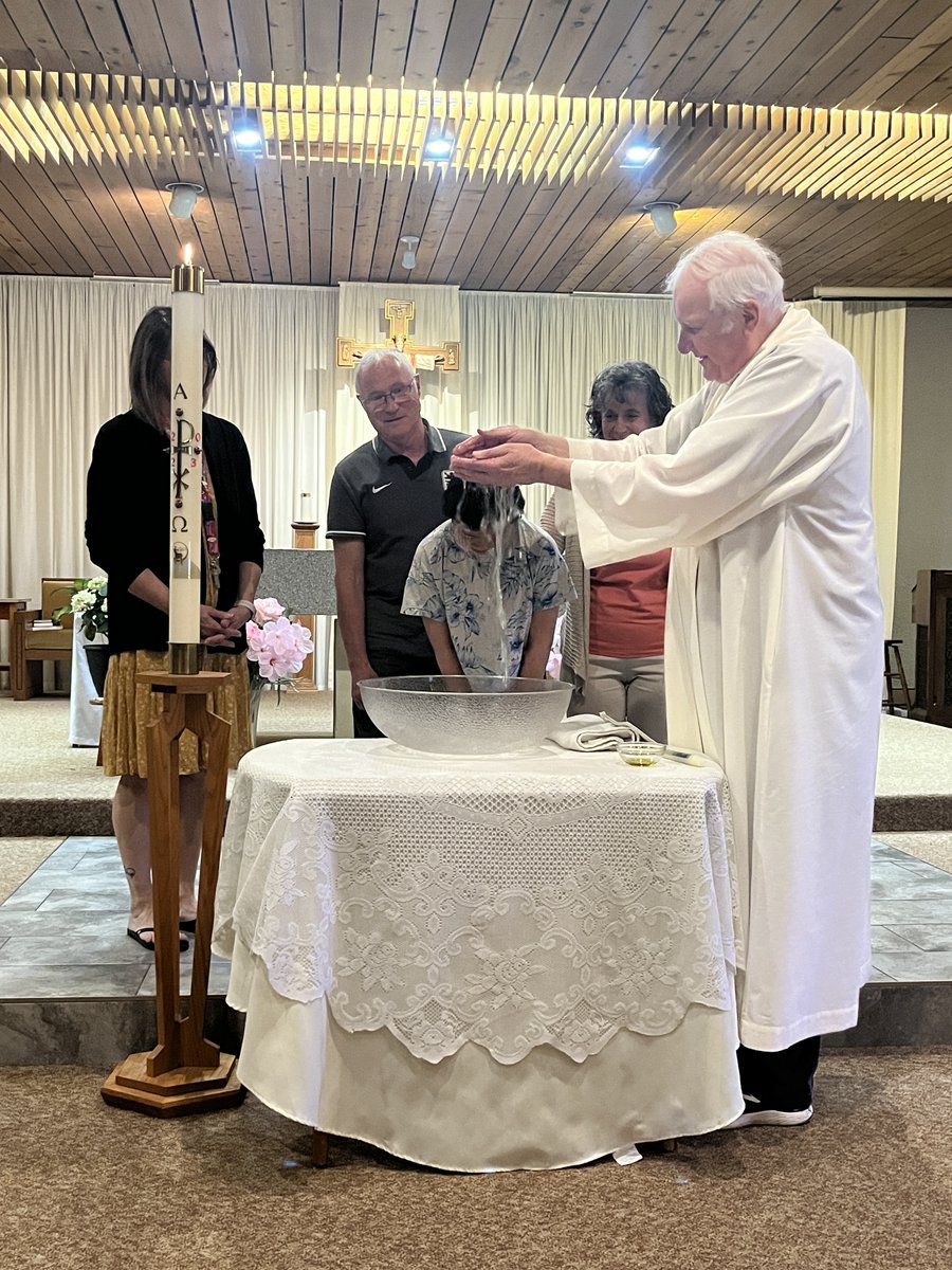 Our grade 3/4 class was able to watch the Sacrament of Baptism as a student from their class was Baptized . What a beautiful experience for Ellie and her classmates. <a href="/StMarySchool2/">St Mary School</a> <a href="/HolyTrinitySD/">Holy Trinity</a>