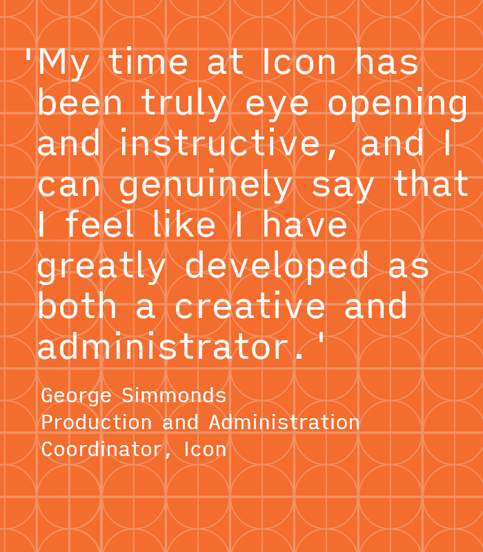 CreativeEstuary's tweet photo. In Jan '22, George applied for an Admin & Production Assistant placement at @icon_uk, funded by Re:Gen 2031. Now he works for Icon and has contributed to several extraordinary projects
Find out more https://t.co/cspuXbTCgP
#CreativeEstuary #ThamesEstuary #experiencematters https://t.co/5bp40V9VCr