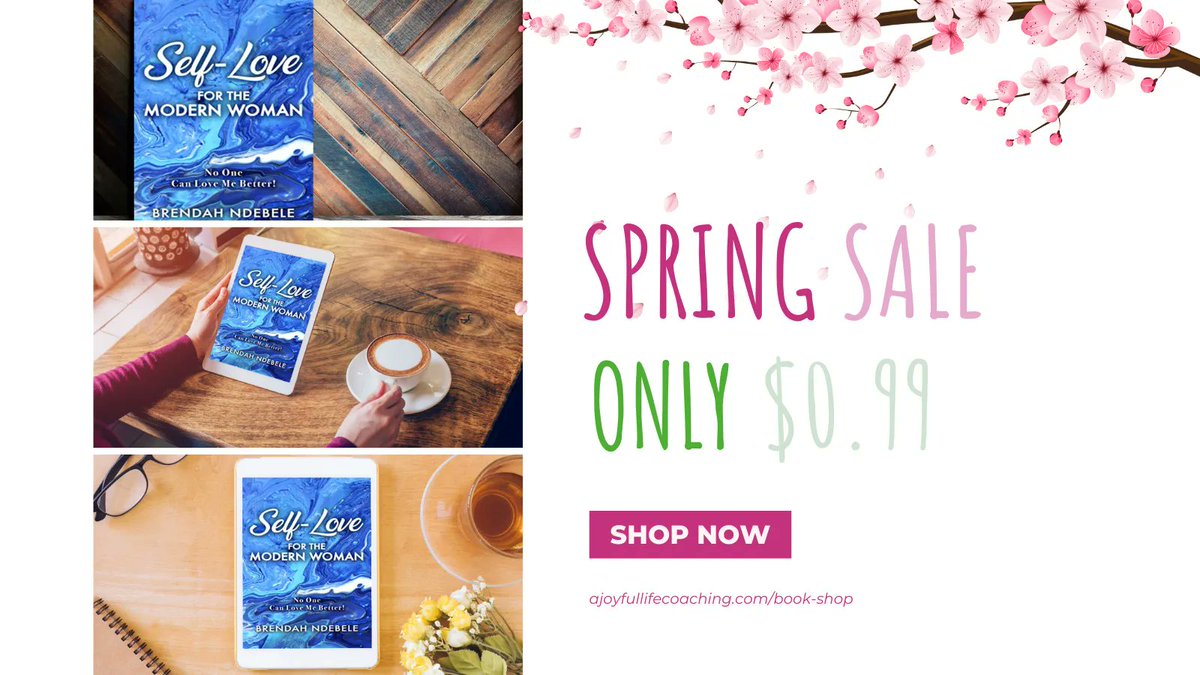BrendahNdebele's tweet photo. May has arrived, bringing with it the promise of #newbeginnings. In the spirit of #selfcare and #personalgrowth, I'm excited to share that my book '#SelfLove for the Modern Woman' is on sale! From May 5th to 12th, you can grab a copy for just $0.99! https://t.co/qby9Pec1ly https://t.co/9Bdb74wDOv