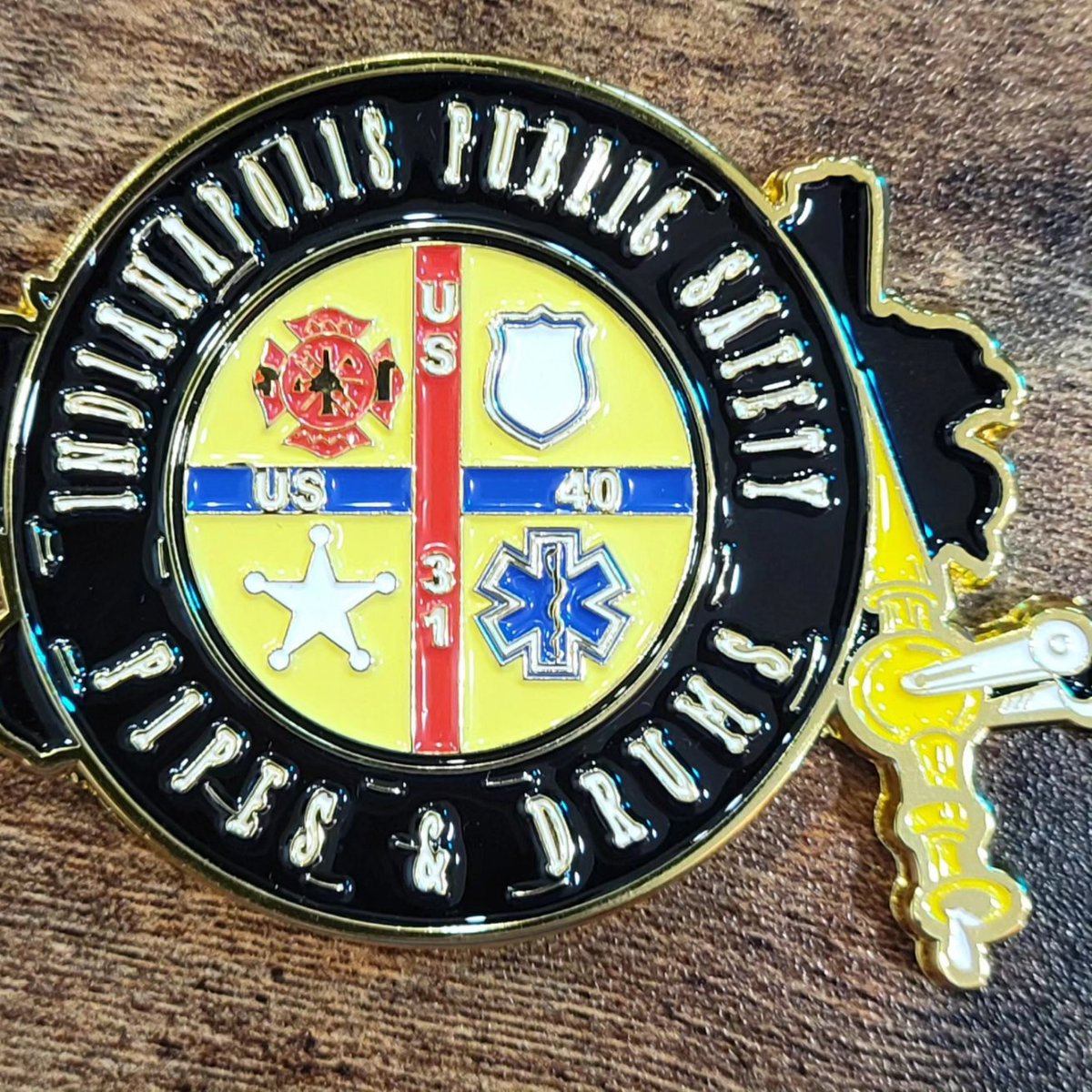 A gift from the Indy Pipes and Drums!