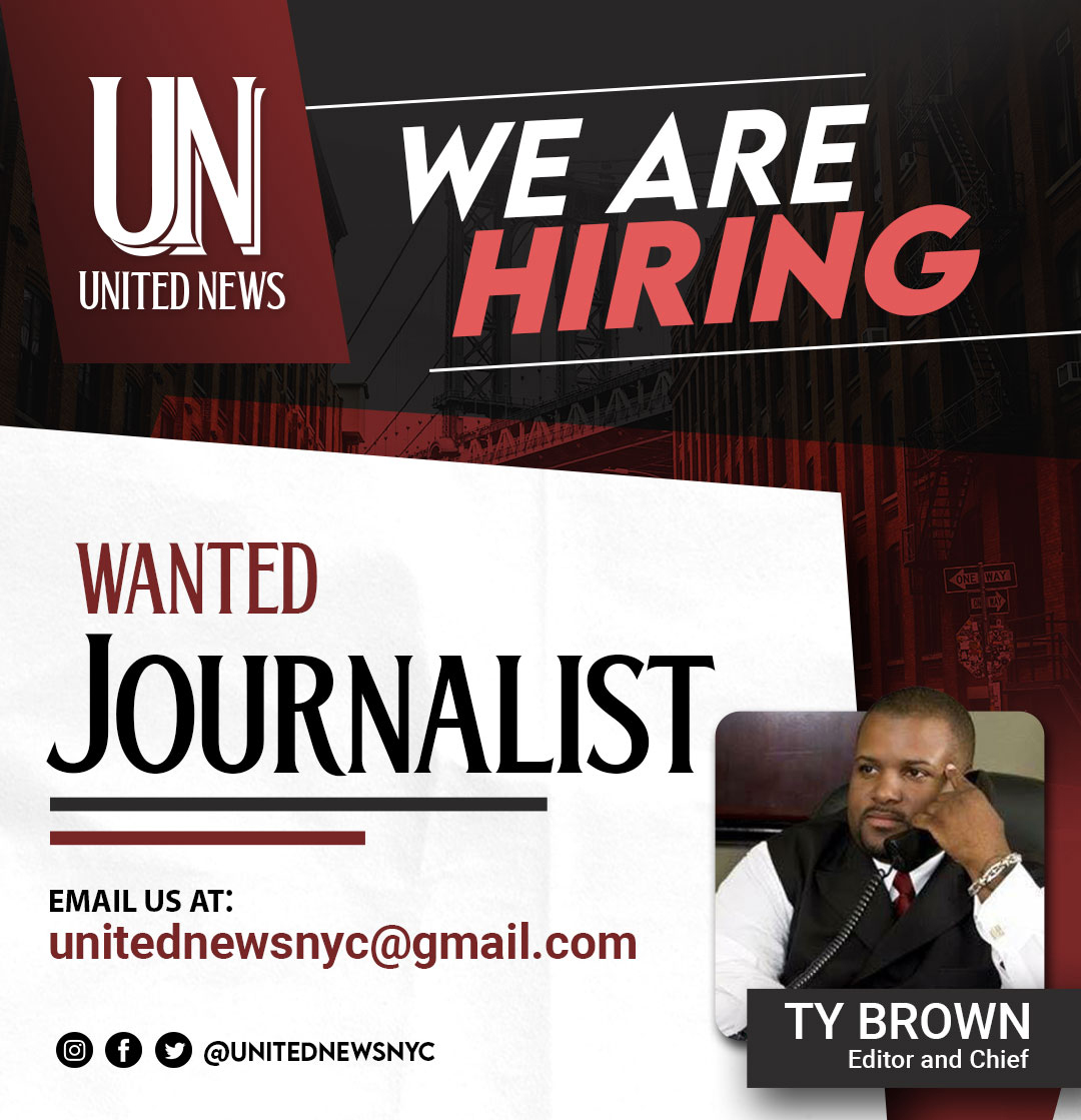 Join the United news Team and take your passion for journalism to the next level! Apply now and be a part of a dynamic team of reporters! 📷📷
Email us: unitednewsnyc@gmail.com
#JoinUsGrowWithUs #UnitedNews #NewsUpdate #Brooklyn #brooklyn #brooklynny #hiring2023 #nowhiring