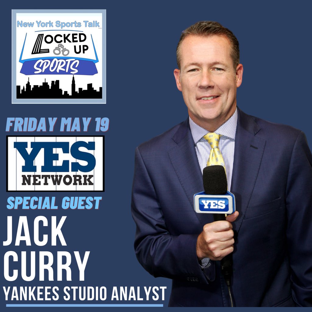 LockedUpSports's tweet image. BIG GUEST ANNOUNCEMENT!!
Friday May 19th we will be joined by
YES NETWORK’S Yankees Pre and Post Game Analyst and Author of the #1 Sports Book currently on Amazon Jack Curry
#NYY #YESNetwork #lockedupsports