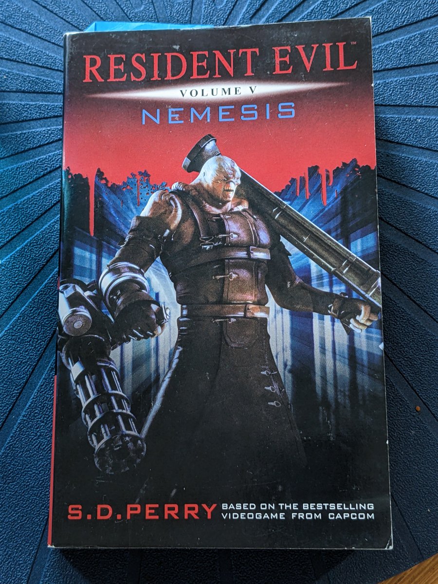 Currently reading Resident Evil: Nemesis by <a href="/sdp668/">SD Perry</a> Loved these books since the late 90s, they (plus AVP: Prey) got me hooked on writing.

#residentevil #sdperry