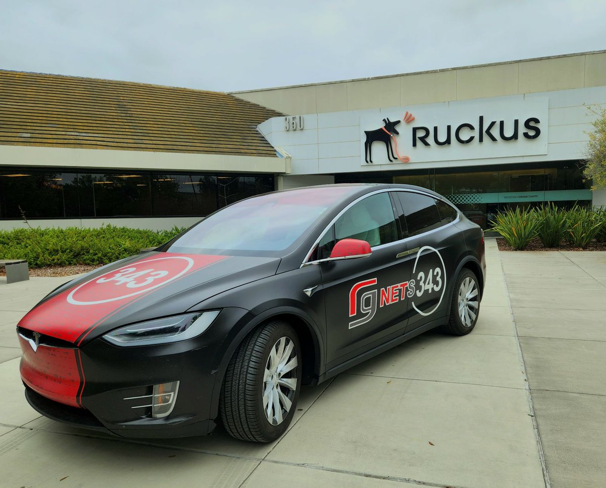 rgnets's tweet image. Driving innovation forward! RG Nets&apos; Tesla 343 at @ruckusnetworks HQ today, as we delve into the advanced features of RUCKUS WAN Gateway and strategize on revolutionizing the networking industry for a seamless, next-gen experience! #RGNets #RuckusNetworks #FutureOfNetworking