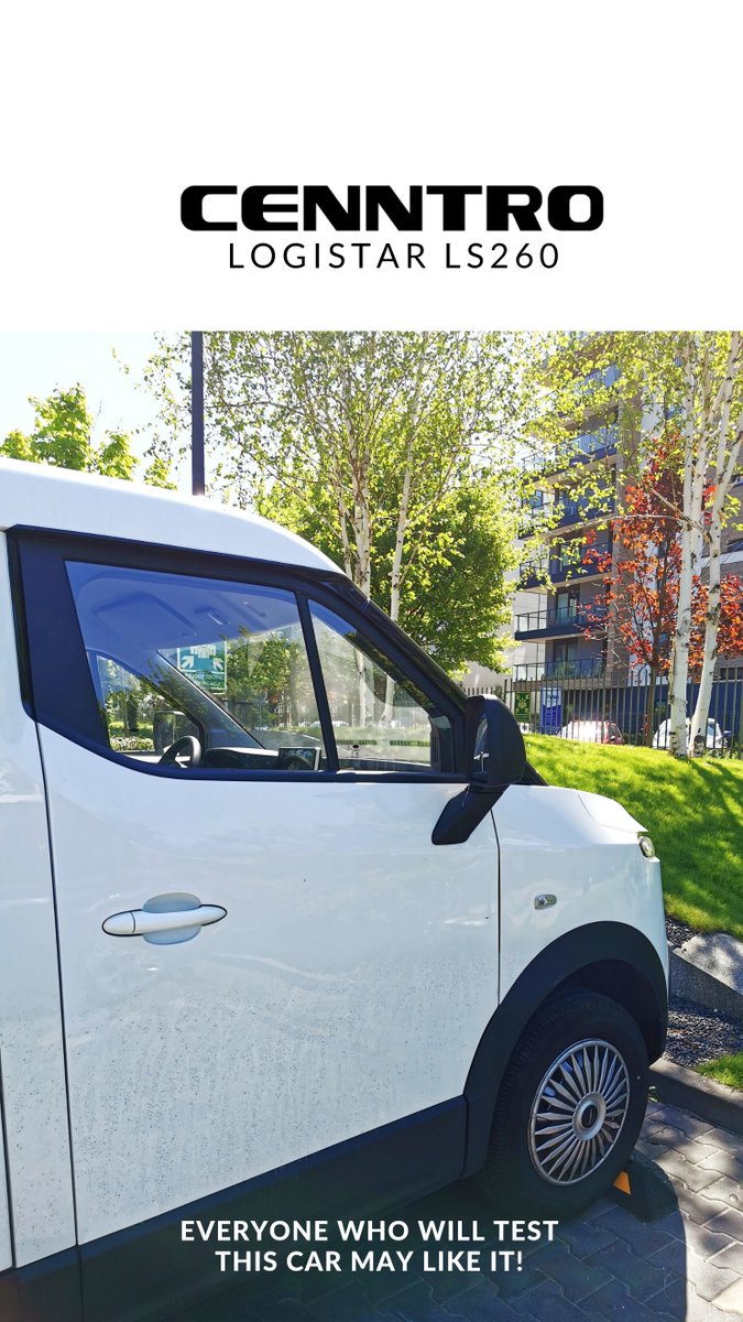 WhiteMariusz's tweet image. Everyone who will test this car may like it! 💙 #CENNTRO #CENN #LOGISTAR LS260 #ELECTRICVEHICLES