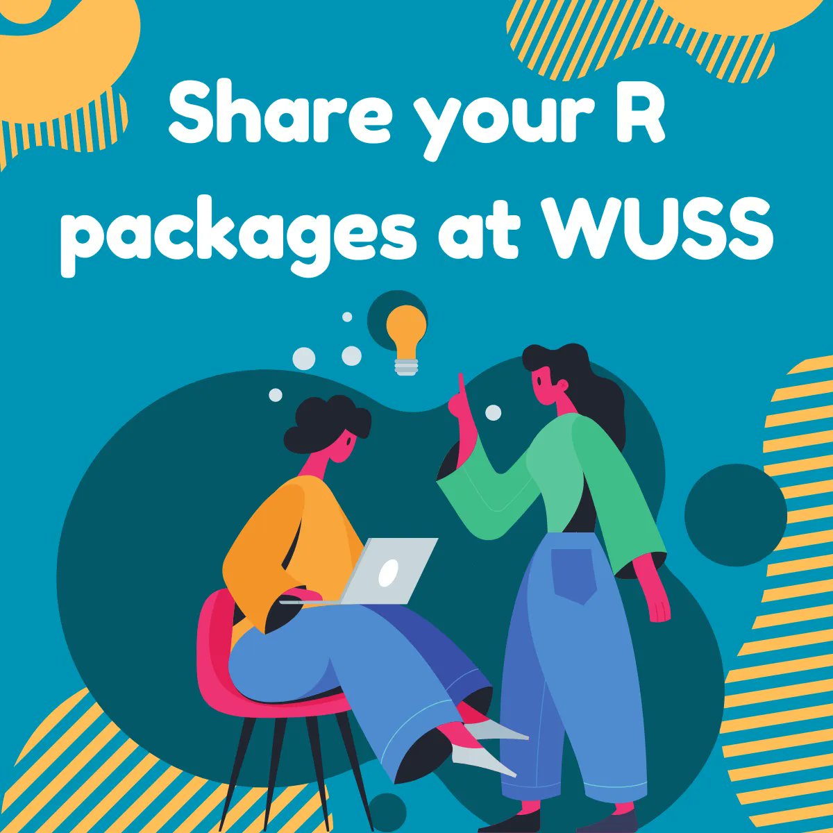 Calling all R enthusiasts! We want your tips, tricks, and packages! Submit your idea for a paper, ePoster, or Hands-on Workshop at wuss.org. #wuss2023 #c4p #r