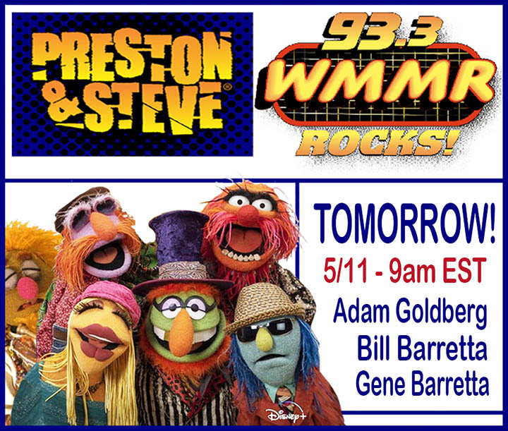 Tune in tomorrow! 93.3 WMMR - Philly's own Preston &amp; Steve Show! 9am EST. <a href="/adamfgoldberg/">Adam F. Goldberg</a> <a href="/billbarretta/">Bill Barretta</a>
