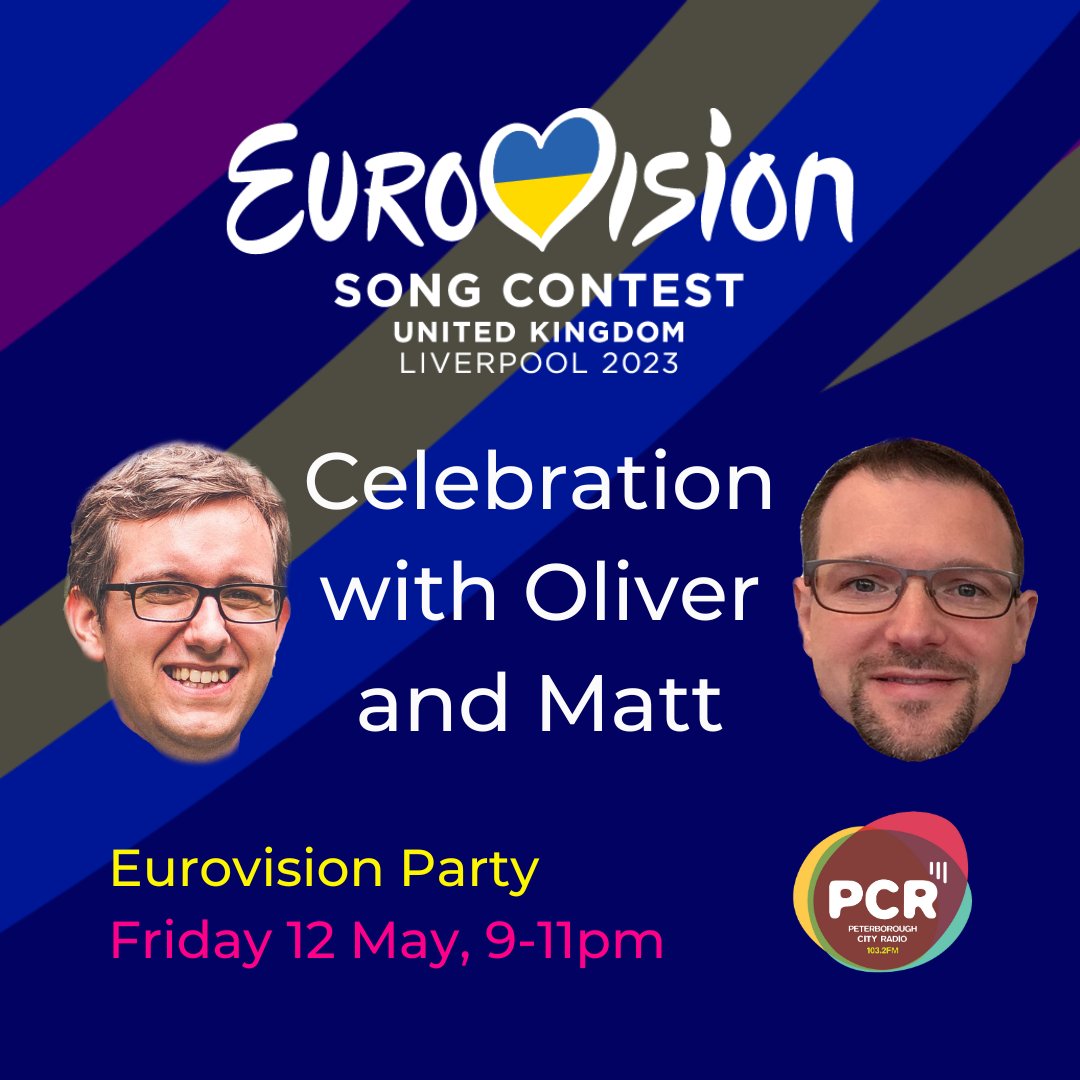 yourpcrfm's tweet photo. Matt &amp; Oliver are celebrating all thing #Eurovision2023 this Friday night!
Including some Cha Cha Cha-ing and maybe even a Tattoo...
Our Eurovision Part is Friday, 9-11pm on PCR FM! https://t.co/4Ebbp7wFuz