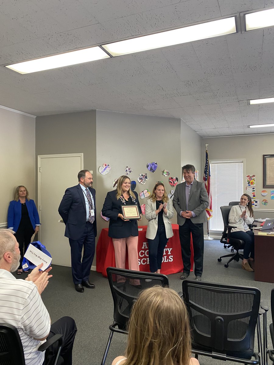 Wonderful celebration of CTSO National Qualifiers in DECA and SkillsUSA at the ACS Board meeting! We are incredibly proud! #CTEforNC <a href="/AveryCountyCTE/">Avery County CTE</a>