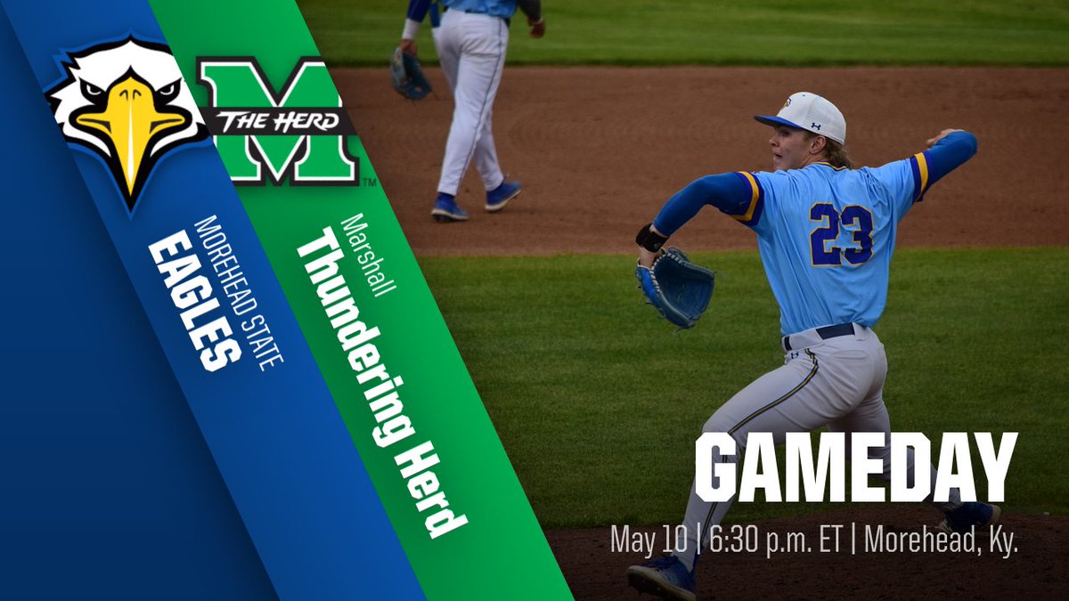 🦅GAMEDAY🦅

<a href="/MSUEaglesBsball/">Morehead State Baseball</a> 

vs. Marshall

📍  Morehead, Ky.
🏟️ Sonny Allen Field
🕡 6:30 p.m. ET
📺 bit.ly/3pwSRMW
📊 bit.ly/42HI29l

#SoarHigher