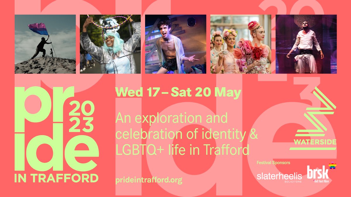 TomWRoss's tweet photo. I am delighted that #PrideinTrafford is back for a fifth fabulous year!
 
This wonderful festival of events celebrates #LGBTQ+arts in Trafford from 17 – 20 May.
All welcome!
 
Full programme details here https://t.co/FPUY4XfhNK https://t.co/Xv9b0tXmdI