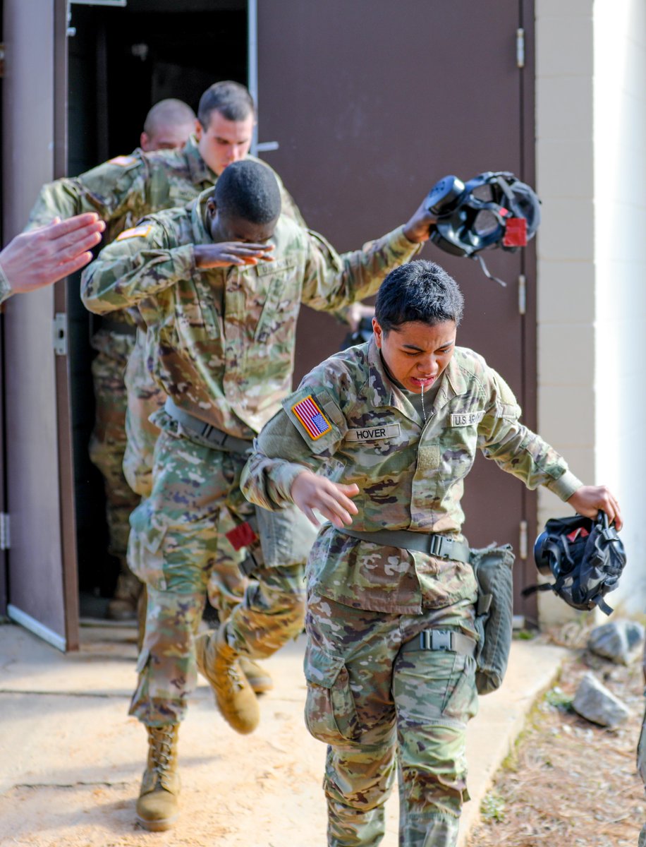 There's no crying in baseball, but there's a *bit* of crying during CBRN training 🤭 Who all remembers the chamber's burn? @USArmy @TRADOC @USACIMT