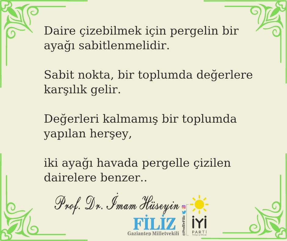 Prof. Dr. İmam Hüseyin FİLİZ (@profdrfiliz) on Twitter photo 