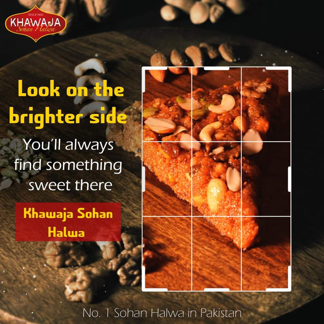 khawajasweets's tweet photo. Look on the brighter side!
You will always find something sweet there!

Order now ✅

No. 1 Sohan Halwa in Pakistan
For Orders please visit https://t.co/DgWxBUzsTf
Call:  +92 308 0000755
Whatsapp: +92 308 0000755
#jhangkisoghat #No1SohanHalwa #khawajaSweets #KhawajaSohanHalwan https://t.co/5WKFsWVQBD