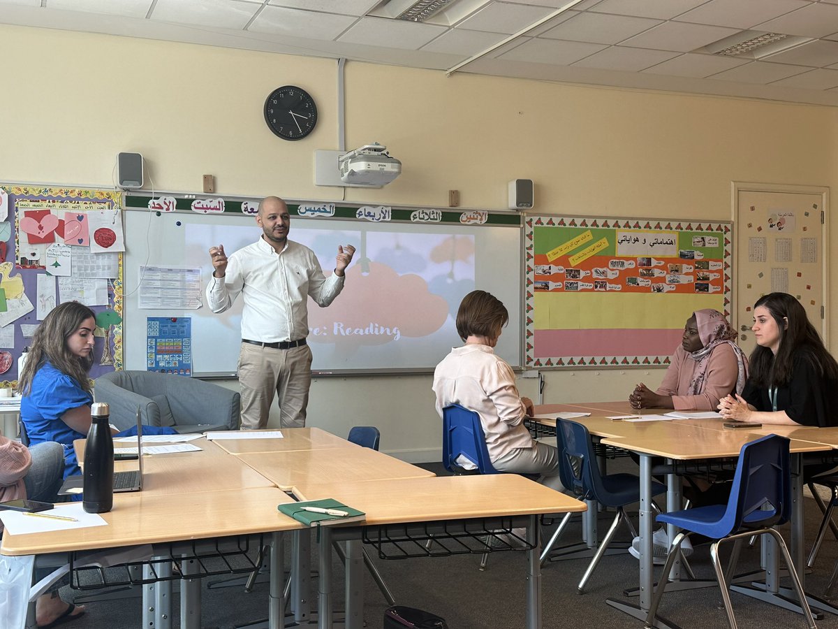 OFFmyGRIDCoach's tweet photo. Kudos to @HanadiDayyeh on organizing one of the best #arabicweek celebrations Iβve ever attended. @ali_ezzeddine_ session on multilingualism highlighted the importance multilingual students in the classroom & how they enrich the learning environment for all students. #ACSlearns https://t.co/mdWfSlFOg5