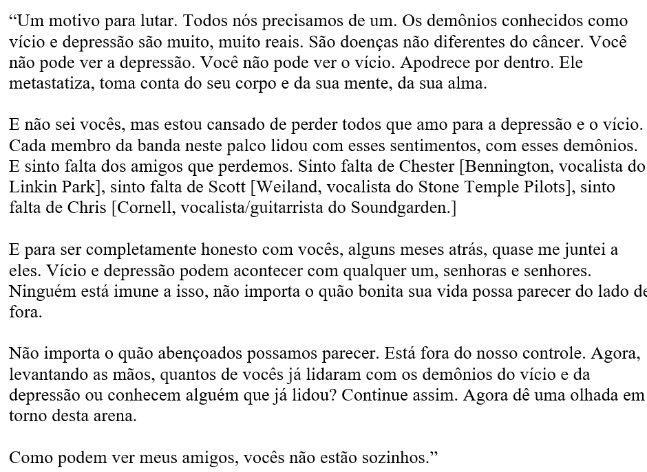 Todo dia acontece alguma coisa assim com alguém diferente dentro