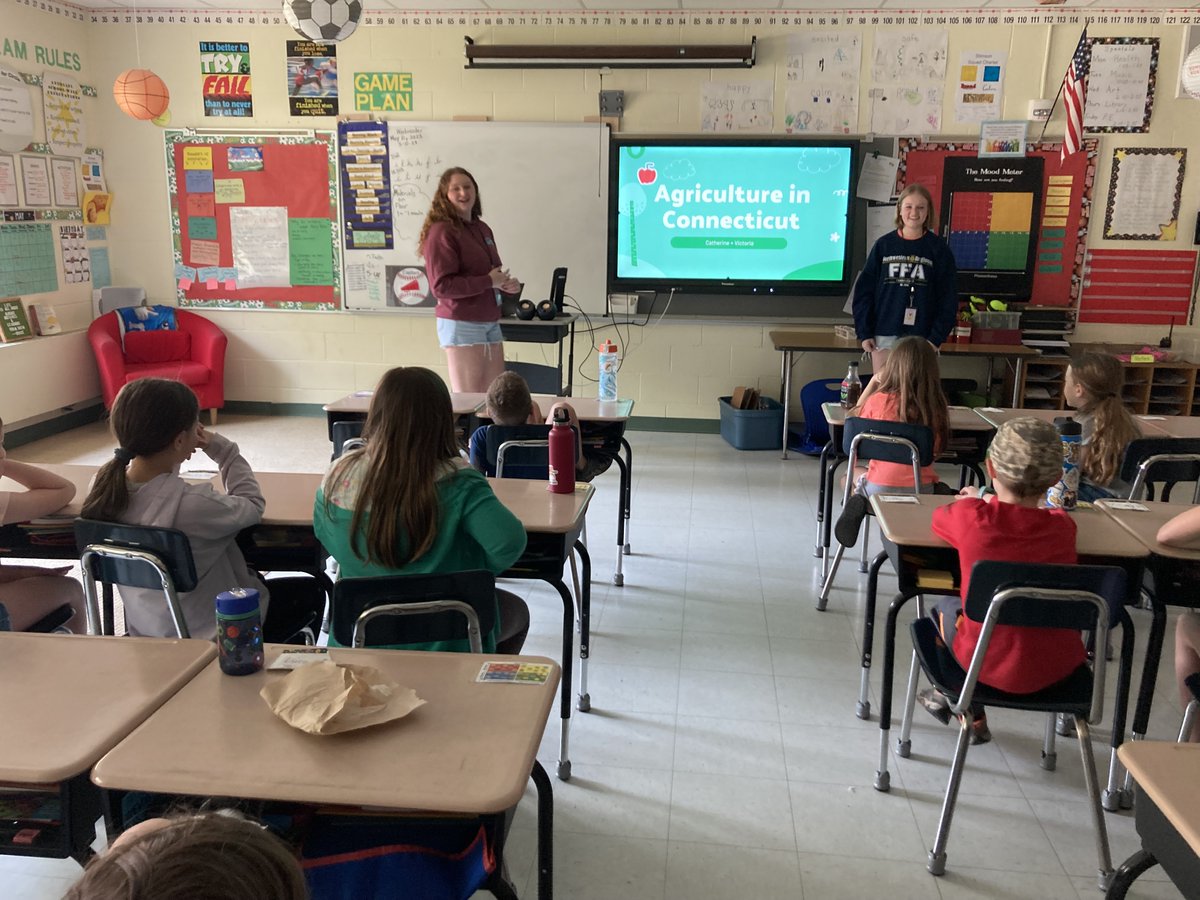 stimsonk's tweet photo. Learning about agriculture and making ice cream with two high school students from the FFA program at Northwestern Regional.  #newhtfd https://t.co/WFQTYTjuOU