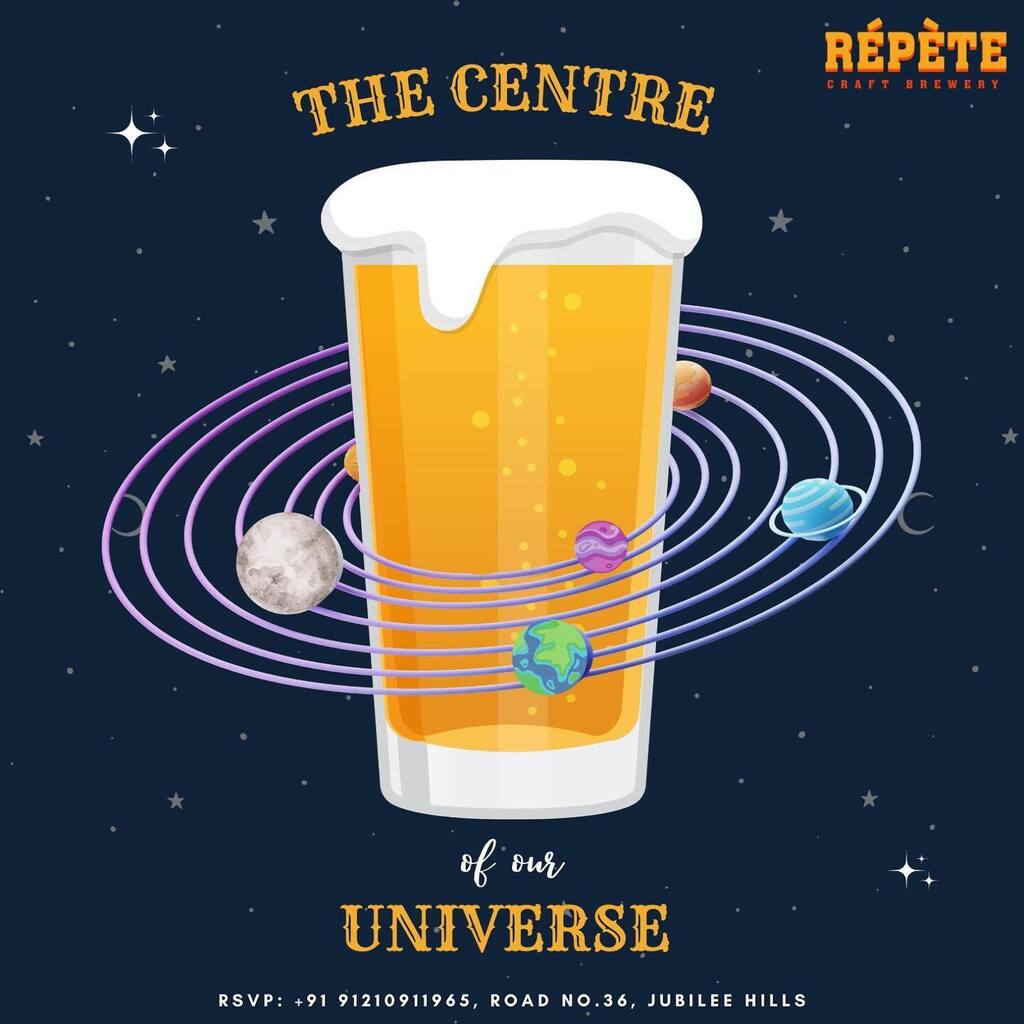 Repete_Brewery's tweet photo. “ I am not addicted to beer… It’s addicted to me.”

RSVP- +91 91210 11965

.
.

#Repete #beer #craftbeer #beerlove #whynotabeer #BarsOfHyderabad #Drinks #Food #Dance #Rooftop #RepeteBrewery #RepeteHyd #JubileeHills #Hyderabad 
#hyderabad #craftbrewer… https://t.co/K0kXZHbUKw https://t.co/RQtEyBnYyu