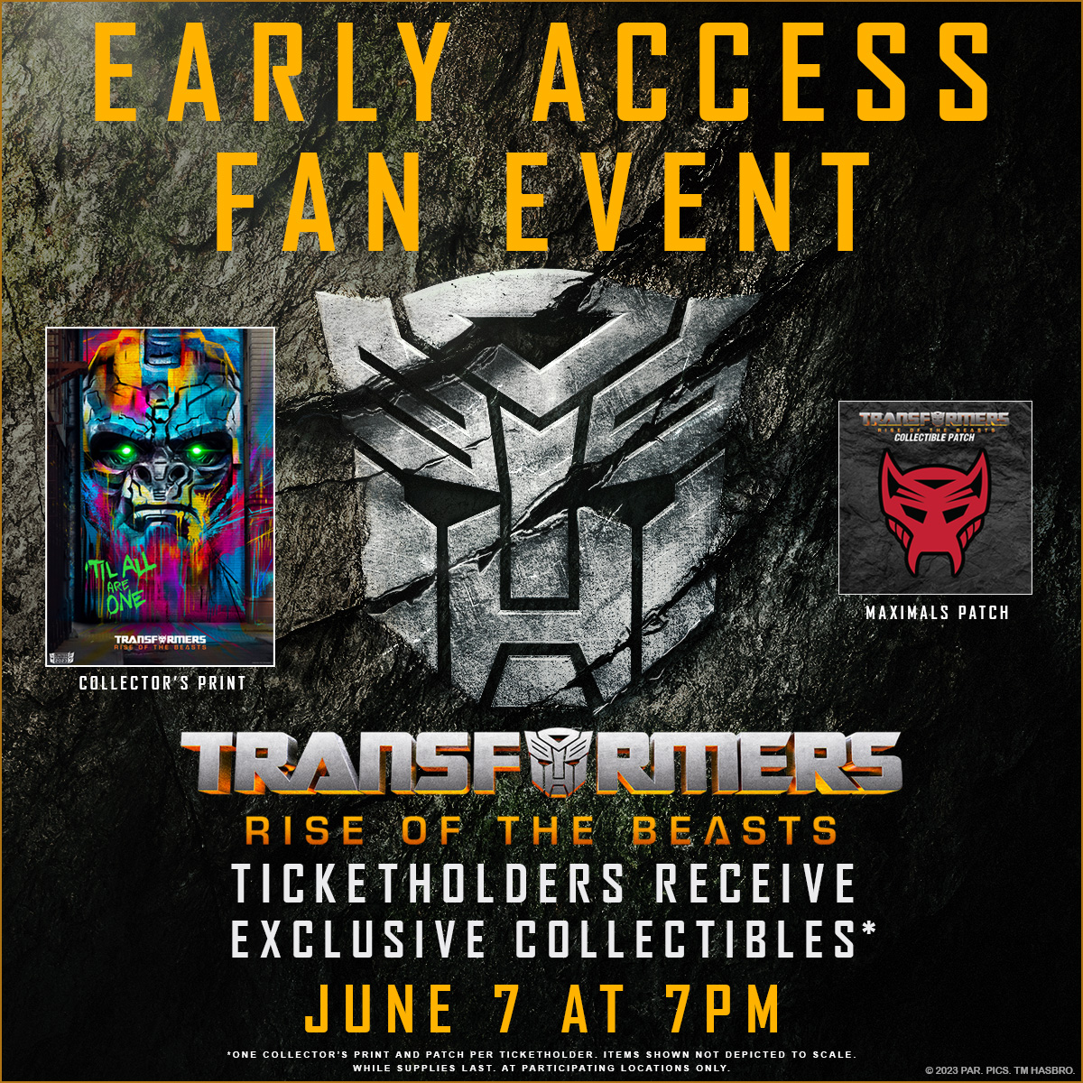 Transformers: Rise of the Beasts – Calendário Cinemark