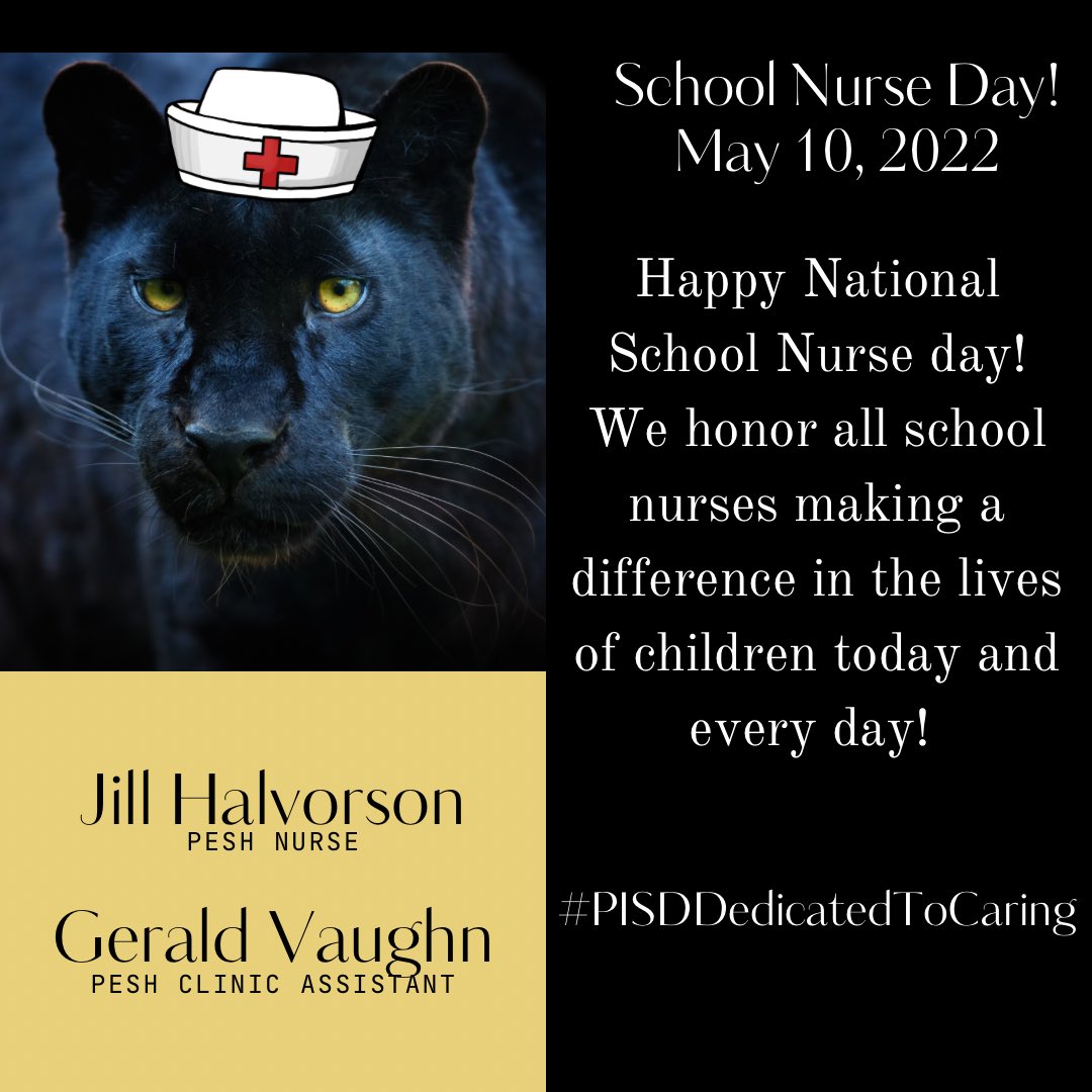 EastPanthers1's tweet image. It is School Nurse Day! We are so happy to celebrate our nurse and clinic assistant. We’re so thankful for all they do to help East be at our best #SND222 #PISDdedicatedtoCaring #BelievePlanoISD