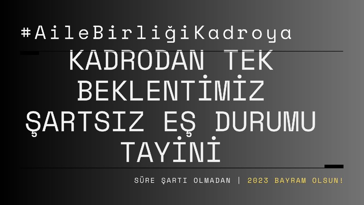 1.Aile birliği en elzem konudur. Bu hususta gerekli  ...   düzenlemeler ve açıklamalar yapılmalıdır. AİLELERİMİZ PARAMPARÇA! Yuvamıza kavuşmak istiyoruz.. <a href="/RTErdogan/">Recep Tayyip Erdoğan</a> <a href="/bybekirbozdag/">Bekir  Bozdağ</a> <a href="/belginuygur10/">Belgin Uygur 🇹🇷</a> <a href="/BurhanKayaturk1/">Burhan Kayatürk</a> <a href="/baskanbsakalli/">Burhan Sakallı</a> <a href="/busrapaker/">Büşra Paker 🇹🇷</a> <a href="/cuneytyuksel/">CƱNEYTCORE</a> 
#AileBirliğiKadroya