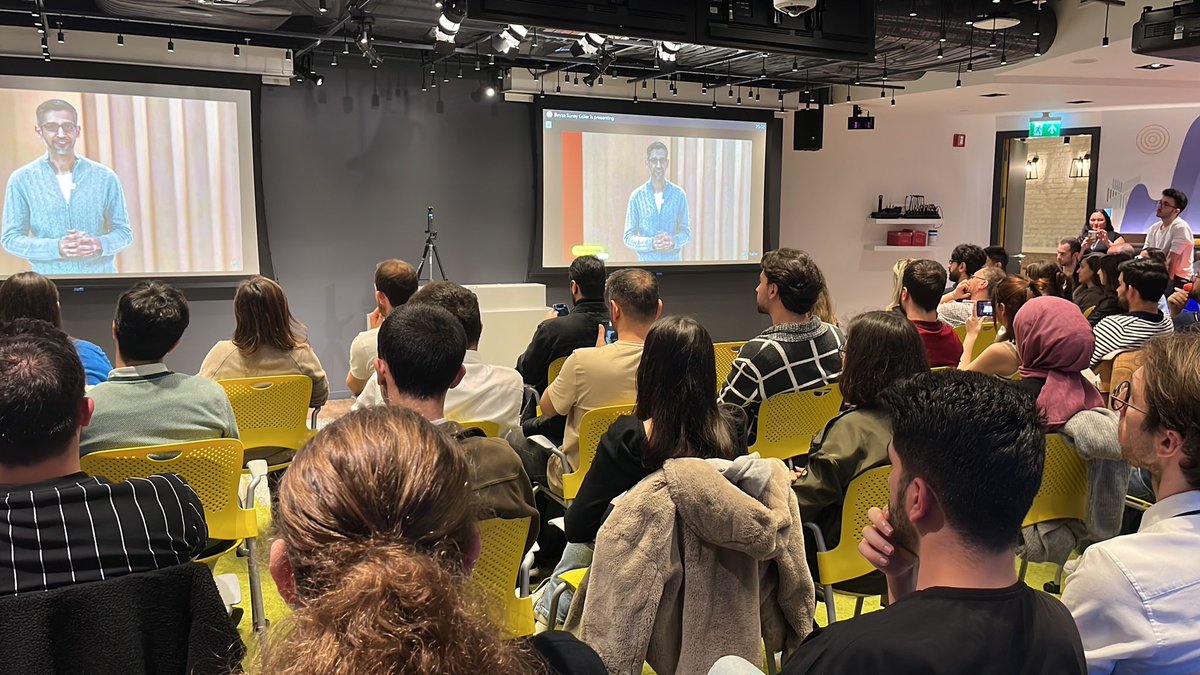 We gathered in <a href="/googleturkiye/">Google Türkiye</a> to watch #googleio 😊 Tune in to watch the latest news and innovations from 
<a href="/googledevs/">Google for Developers</a> and join livestreamed keynotes and helpful product updates on demand - youtube.com/live/cNfINi5CN…