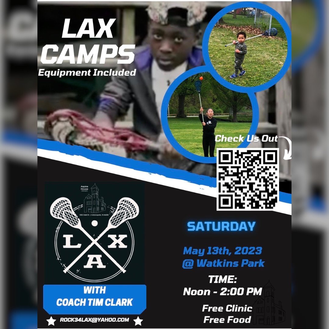 Learn from the best at a Lacrosse clinic with Coach Tim Clark! Join us on May 13th at Watkins Park from 12-2 pm. Equipment provided. Register now at ROCK34LAX@yahoo.com. <a href="/AspireIndy/">Aspire House Indy</a>
#LibertyGroveSchools #LGSExperience #LacrosseClinic #WatkinsPark #YouthSports