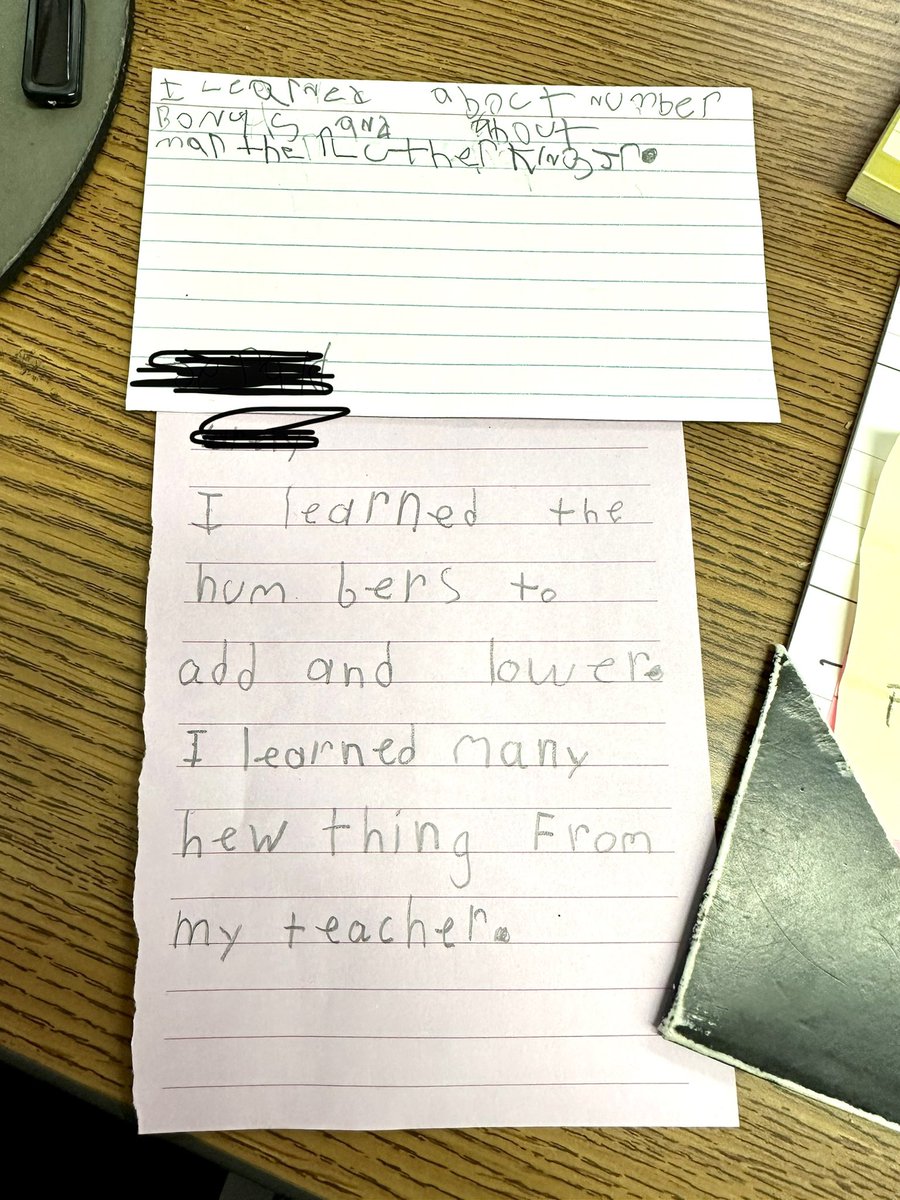 Write your teacher a note on what you learned this year! <a href="/CentralSchool33/">Central Elementary School</a> 🍊💜🥰feeling all the love today! #goodtogreat