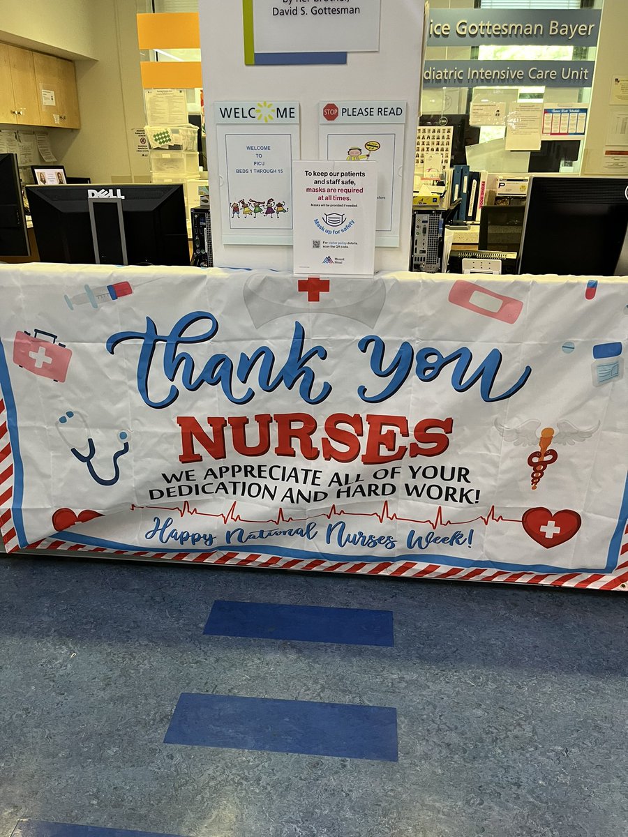 MountSinaiPeds's tweet photo. Thank you nurses!! #NursesWeek2023 #mountsinaikravischildrenshospital #mountsinainyc https://t.co/2cker3BsGp