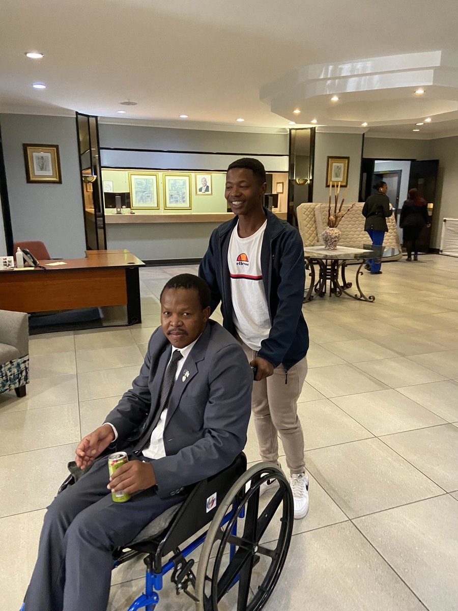HandsCycling's tweet photo. To satisfy his thirst for leadership role, Tsepo Nkhabu, the founder of  Hands of Life Center made a surprise request to the assitance personnel of Hon Pitso Lesaoana. He asked to lead the minister to his vehicle,this was after the youth meeting that was held in Maseru today. https://t.co/VCDkA5ZN0d