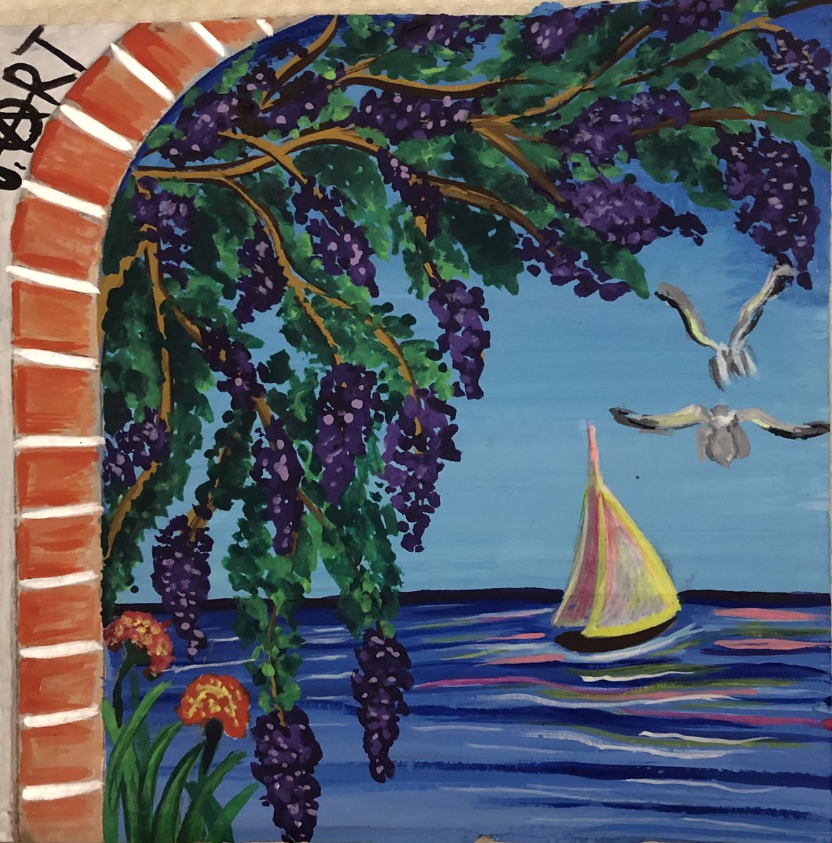 AnarckBlackCat's tweet photo. #Artwork by👉🏻#UnknownArtist #Art 
#UnknownArt #Uart🎨🖌️ #ArtIs♥️ 
#ArtIsR3volutionOf♥️ #TrompelOeil 
#Painting #AcrylicPaint #Nature #Peace 🐲🪐🔥🐉 https://t.co/I9SlKUETTa