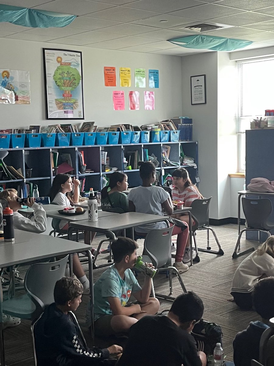 5th grade students from Ms. Keller's and Ms. Lopez's classes got to view an interview with <a href="/kwamealexander/">Kwame Alexander</a> discussing the new series based on The Crossover! @FollettLearning <a href="/BPEWildcats/">Blackland Prairie Elementary</a>