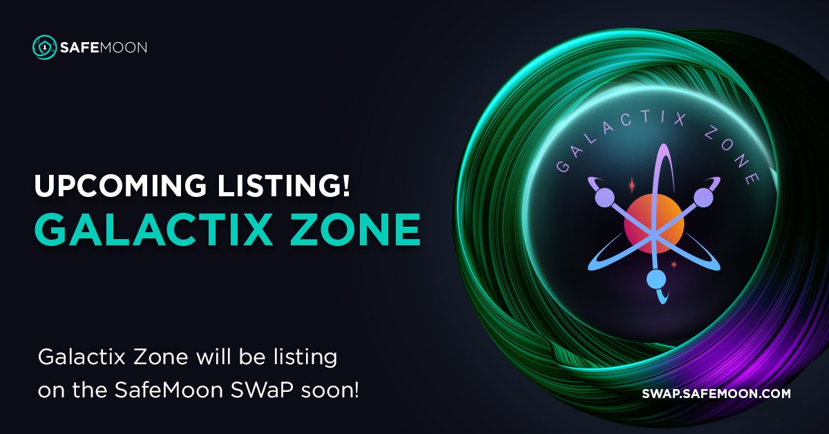 safemoon's tweet image. #SAFEMOON is excited to share @GalactixZone will soon be joining the #SAFEMOONSWAP! 🎉 

Get ready to explore new possibilities and unleash the potential of NFT gaming, where games are not just digital assets but living ecosystems that evolve with time! 👾 

Their unique sdNFT