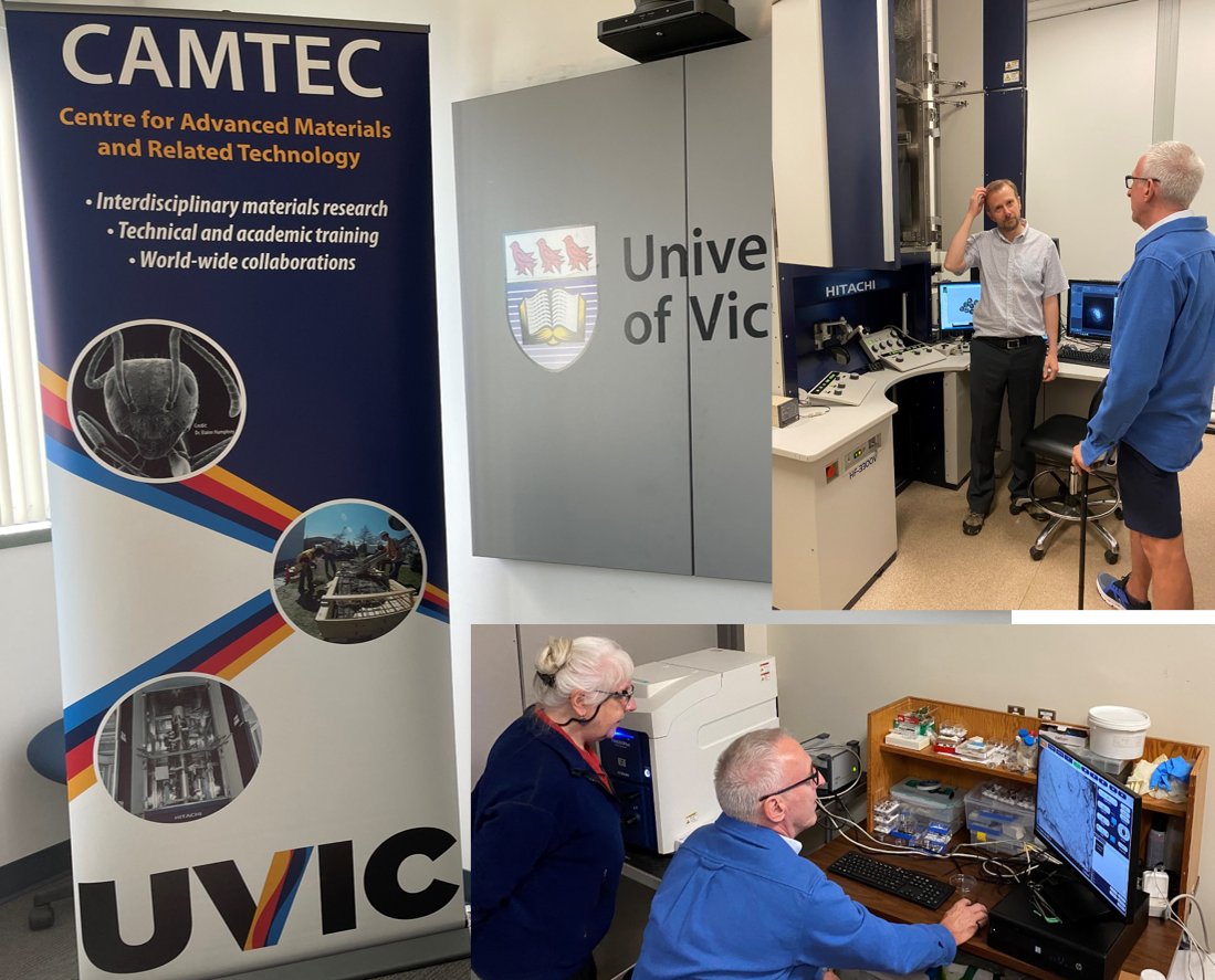 UVicCAMTEC's tweet image. It was great to host UVic President Dr. Kevin Hall by CAMTEC community on May 8, 2023.