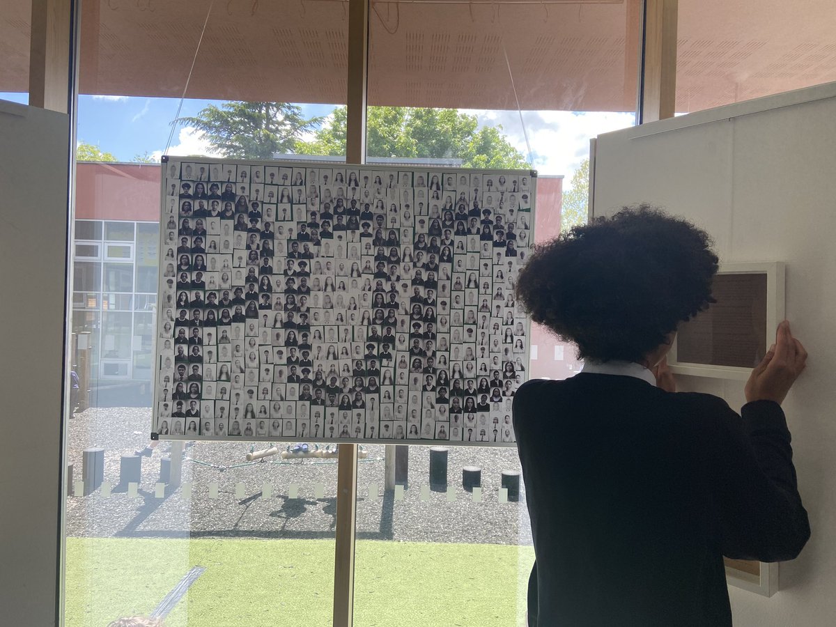 HHCSixthForm's tweet image. Bowie in Year 13 is preparing an installation of his latest Photography project celebrating #PeopleofColour in the Sixth Form building 🖼️📸