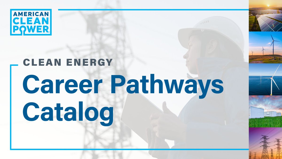 ACP’s Clean Energy Career Pathways Catalogue highlights 300+ clean energy jobs and shows the upward mobility and opportunities that exist within the industry. 

Browse the interactive #jobs catalogue: bit.ly/3pfH7hV