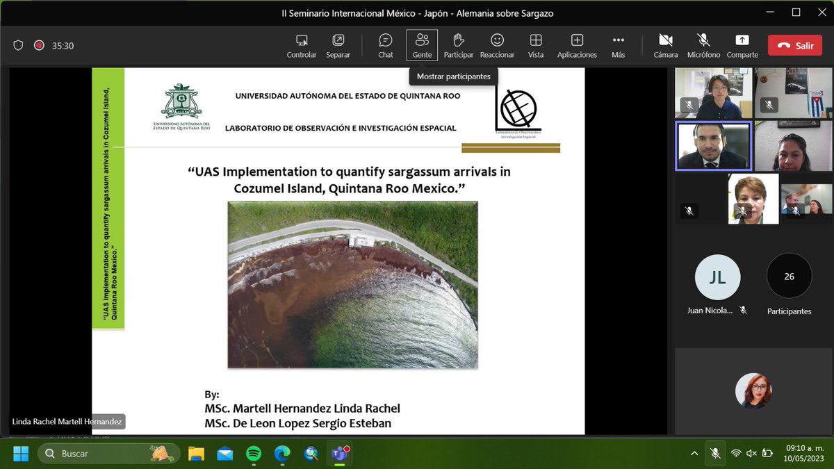 Cerramos nuestro II Seminario internacional de investigaciones sobre sargazo! Nos vemos en octubre! #UQROO #eahjena #MUOsaka