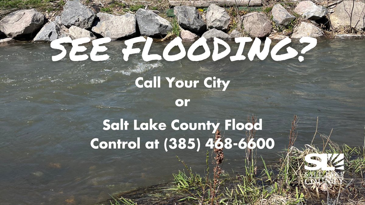 SLCoGov's tweet photo. If you spot flooding, don't panic! Who you call depends on the kind of flooding that's occurring.

You should contact your city first. But, there are exceptions: https://t.co/gVwxTfxlT9