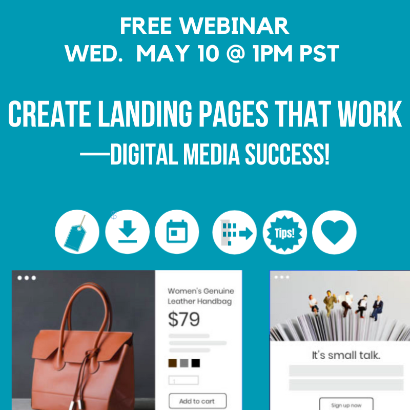 tmademkt's tweet photo. Join our webinar today at 1pm PST on Creating Landing Pages That —Digital Ad Success! https://t.co/72Ib59elNe with @SouthbaySbdc and @ConstantContact #MarketingTips #LandingPages #ShopSmall https://t.co/nqY85WMJdg